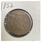 1852 LARGE CENT