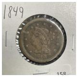 1849 LARGE CENT