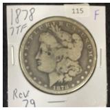 1878 (7 TAILFEATHER, REVERSE OF 1879)