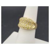 18K GOLD AND DIAMOND RING - .95 TCW DIAMONDS -