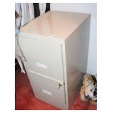 2 DRAWER METAL FILE CABINET - 28" X 18" X 15" 2 DRAWER METAL FILE CABINET - 28" X 18" X 15"