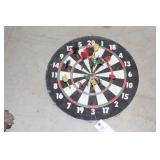 CORK DART BOARD W/DARTS CORK DART BOARD W/DARTS