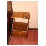 PINE TABLE AND GREEN END TABLE PINE TABLE AND GREEN END TABLE