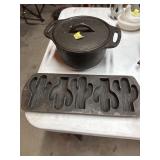 CAST IRON CORN PONE & 3 QT. BASIC POT CAST IRON CORN PONE & 3 QT. BASIC POT