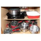 14 POTS AND PANS - SOME ARE KITCHENAID BRAND 14 POTS AND PANS - SOME ARE KITCHENAID BRAND