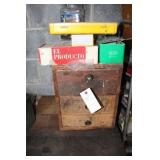 WOOD CABINET W/ASST.NUTS, BOLTS AND SCREWS WOOD CABINET W/ASST.NUTS, BOLTS AND SCREWS