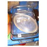 4 BAKING/OVEN GLASS PANS 4 BAKING/OVEN GLASS PANS