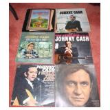 (9) JOHNNY CASH RECORDS (9) JOHNNY CASH RECORDS