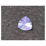 5.09 CT TANZANITE CLR FLUORITE - CONCAVE - 5.09 CT TANZANITE CLR FLUORITE - CONCAVE -
