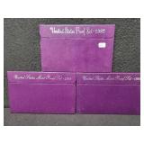 (3) MINT PROOF SETS: 1987 - 1989 (3) MINT PROOF SETS: 1987 - 1989