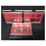 (3) MINT PROOF SETS: 1980 - 1982 (3) MINT PROOF SETS: 1980 - 1982