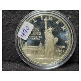 1986 ELLIS ISLAND LIBERTY SILVER DOLLAR - 90% 1986 ELLIS ISLAND LIBERTY SILVER DOLLAR - 90%