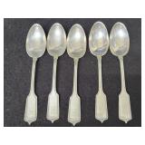 (5) GORHAM STERLIN SILVER SPOONS - "MELROSE" (5) GORHAM STERLIN SILVER SPOONS - "MELROSE"