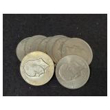 (9) CLAD EISENHOWER DOLLARS (9) CLAD EISENHOWER DOLLARS