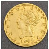 1903 LIBERTY $10 GOLD COIN 1903 LIBERTY $10 GOLD COIN
