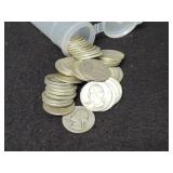 ROLL OF (40) SILVER WASHINGTON QUARTERS ROLL OF (40) SILVER WASHINGTON QUARTERS