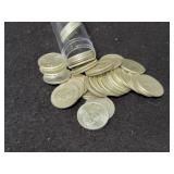 ROLL OF (40) SILVER WASHINGTON QUARTERS ROLL OF (40) SILVER WASHINGTON QUARTERS