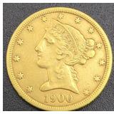 1900 LIBERTY $5 GOLD COIN 1900 LIBERTY $5 GOLD COIN