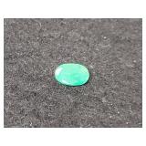 0.68 CT GREEN CAMBODIA EMERALD - OVAL 0.68 CT GREEN CAMBODIA EMERALD - OVAL