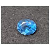 12.74 CT SWISS BLUE TOPAZ - OVAL 12.74 CT SWISS BLUE TOPAZ - OVAL