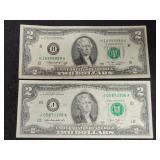 SERIES 1976 BICENTENNIAL AND 2013 $2 BILLS SERIES 1976 BICENTENNIAL AND 2013 $2 BILLS