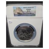 2010 YOSEMITE 5 OZ SILVER ROUND - NGC 2010 YOSEMITE 5 OZ SILVER ROUND - NGC
