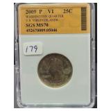 2009-P U.S. VIRGIN ISLANDS QUARTER - SGS: MS70 2009-P U.S. VIRGIN ISLANDS QUARTER - SGS: MS70