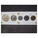 1957 U.S. PROOF SET IN CAPITAL HOLDER 1957 U.S. PROOF SET IN CAPITAL HOLDER