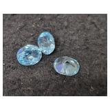 6.65 CT BLUE TOPAZ - 3 STONES 6.65 CT BLUE TOPAZ - 3 STONES