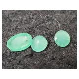 1.05 CT EMERALDS - 3 STONES 1.05 CT EMERALDS - 3 STONES
