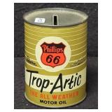 PHILLIPS 66 TROP-ARTIC MOTOR OIL COIN BANK - PHILLIPS 66 TROP-ARTIC MOTOR OIL COIN BANK -