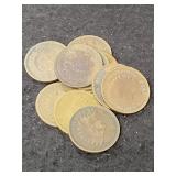 (10) DIFFERENT DATE INDIAN HEAD CENTS (10) DIFFERENT DATE INDIAN HEAD CENTS