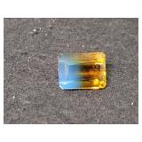 17.38 CT BI-COLOR CITRINE - EMERALD CUT 17.38 CT BI-COLOR CITRINE - EMERALD CUT