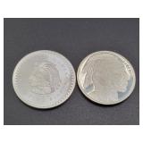 (2) 1/2 OZ = 1 OZ .999 FINE SILVER ROUNDS (2) 1/2 OZ = 1 OZ .999 FINE SILVER ROUNDS