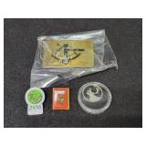 (2) A.D. JOHNSON ENGRAVING CO. BELT BUCKLES, (2) A.D. JOHNSON ENGRAVING CO. BELT BUCKLES,