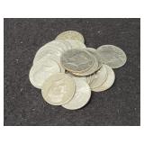 (20) CLAD KENNEDY HALVES AND (1) 1965 KENNEDY (20) CLAD KENNEDY HALVES AND (1) 1965 KENNEDY