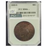 1923-S PEACE SILVER DOLLAR - PCI: MS64+ 1923-S PEACE SILVER DOLLAR - PCI: MS64+