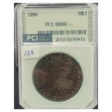 1900 MORGAN SILVER DOLLAR - PCI GRADED: MS65+ 1900 MORGAN SILVER DOLLAR - PCI GRADED: MS65+