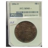 1884-O MORGAN SILVER DOLLAR - PCI: MS65+ 1884-O MORGAN SILVER DOLLAR - PCI: MS65+