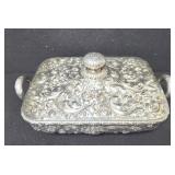 J.E. CALDWELL & CO. STERLING SILVER COVERED DISH J.E. CALDWELL & CO. STERLING SILVER COVERED DISH