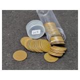 ROLL OF (50) ASSORTED DATE INDIAN HEAD CENTS ROLL OF (50) ASSORTED DATE INDIAN HEAD CENTS