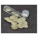 ROLL OF (50) ROOSEVELT SILVER DIMES ROLL OF (50) ROOSEVELT SILVER DIMES