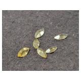 5.17 CT GOLDEN YELLOW CITRINE - MARQUISE - 6 PCS 5.17 CT GOLDEN YELLOW CITRINE - MARQUISE - 6 PCS
