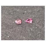 1.30 CT PINKISH ORANGE RHODOLITE - TRILLION - 1.30 CT PINKISH ORANGE RHODOLITE - TRILLION -