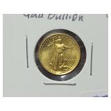 1986 $5 AMERICAN EAGLE GOLD BULLION COIN 1986 $5 AMERICAN EAGLE GOLD BULLION COIN
