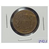 1865 TWO CENT PIECE 1865 TWO CENT PIECE