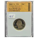 2009-S U.S. VIRGIN ISLANDS QUARTER - SGS: PR70CAM 2009-S U.S. VIRGIN ISLANDS QUARTER - SGS: PR70CAM