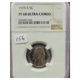 1975-S JEFFERSON NICKEL - NGC GRADED: PF68 1975-S JEFFERSON NICKEL - NGC GRADED: PF68