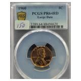 1960 LINCOLN CENT - PCGS GRADED: PR64RD - 1960 LINCOLN CENT - PCGS GRADED: PR64RD -