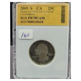 2005-S CALIFORNIA QUARTER - SGS: PR70CAM 2005-S CALIFORNIA QUARTER - SGS: PR70CAM